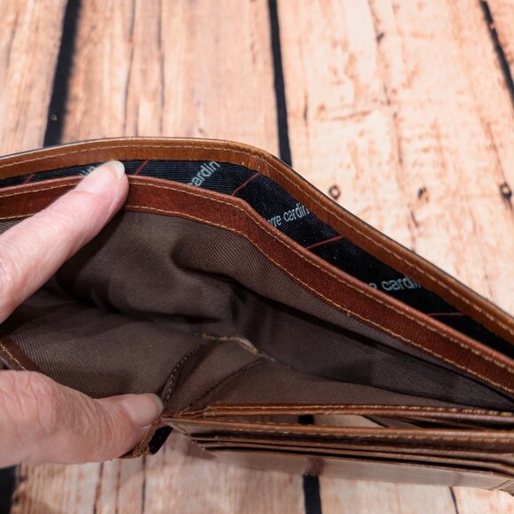 Pierre Cardin Brown Leather Wallet Used in GREAT shape - Picture 8 of 11